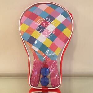 Sunny Life Colorful Beach Bats, Balls Block Party